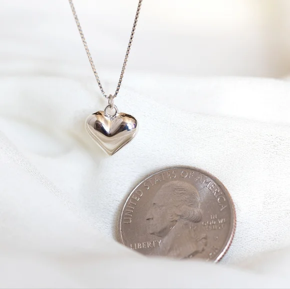 Silver Heart Necklace (S925) - Only 1 left! - Picture 4 of 5